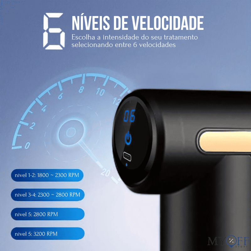 Massageador Alívio Imediato - Pistol Pro® - MyOff Store